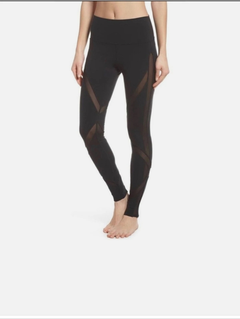 Alo Yoga Black High-Waist Black Bandage Leggings XXS